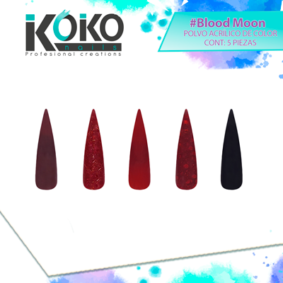 Colección BLOOD MOON - Polvo acrílico de color