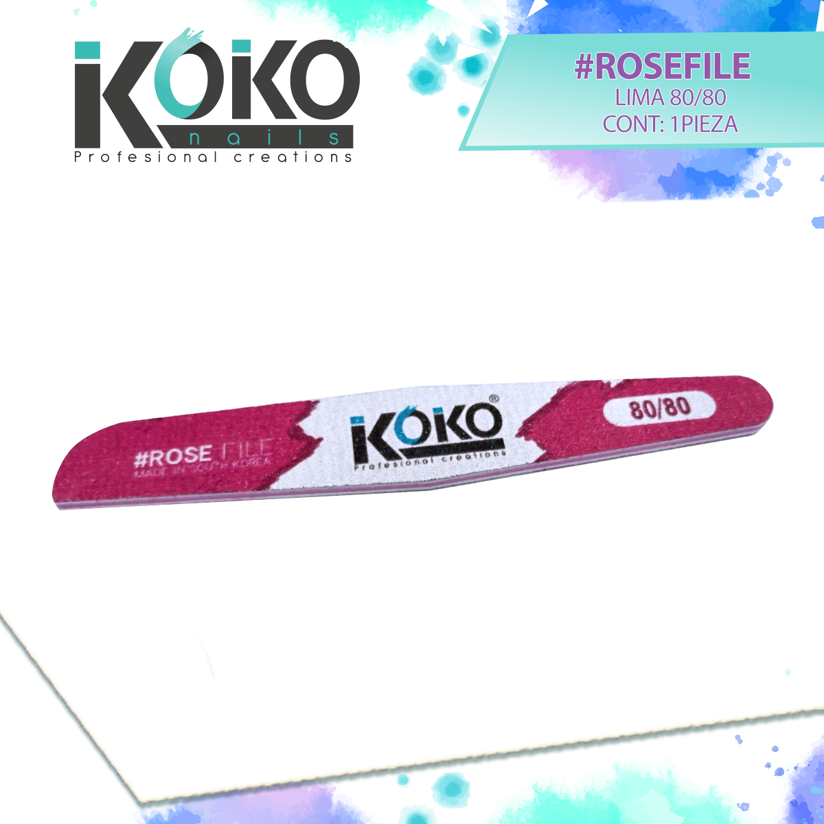Lima 80/80 #ROSEFILE - KOKO nails
