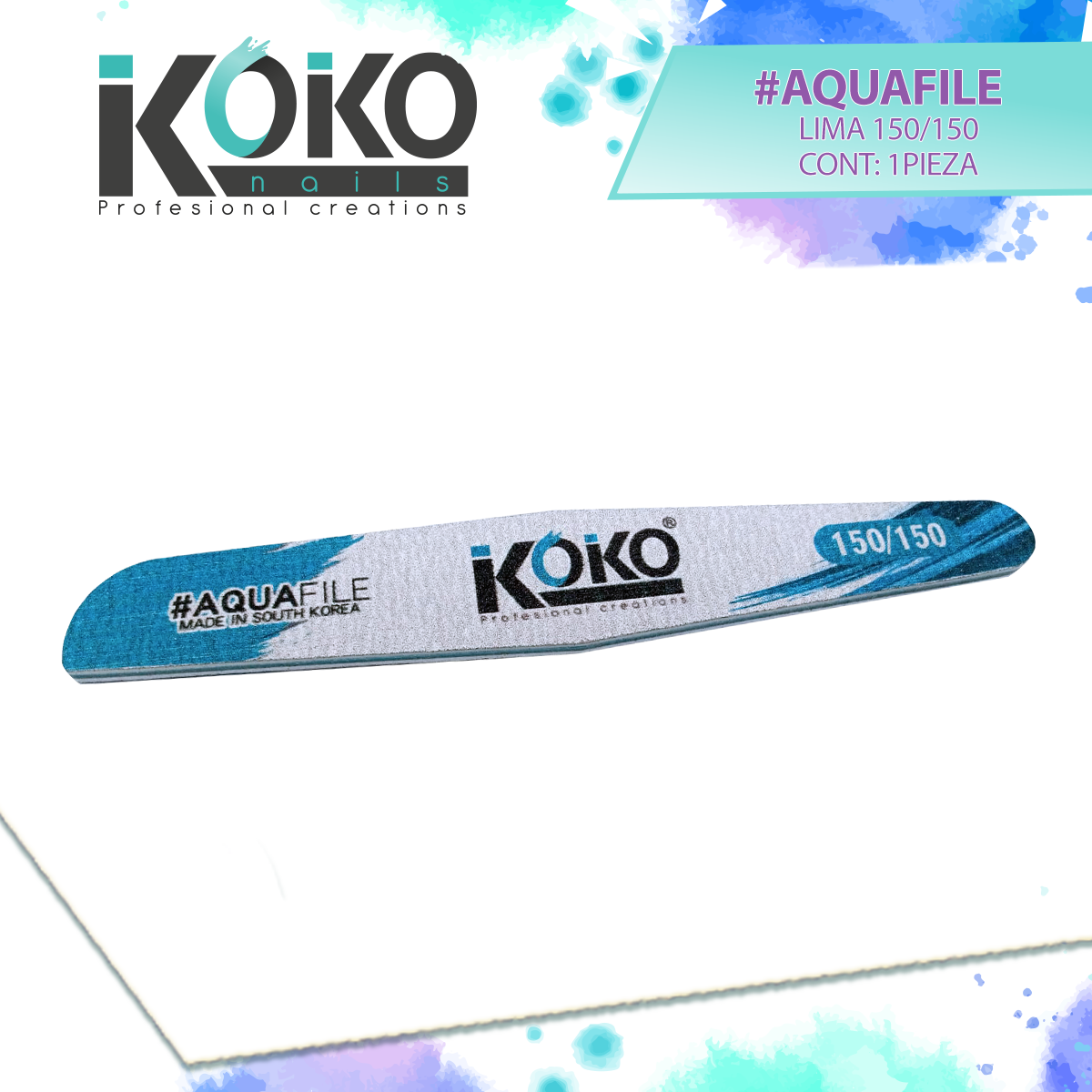 Lima 150/150 #AQUAFILE - KOKO nails