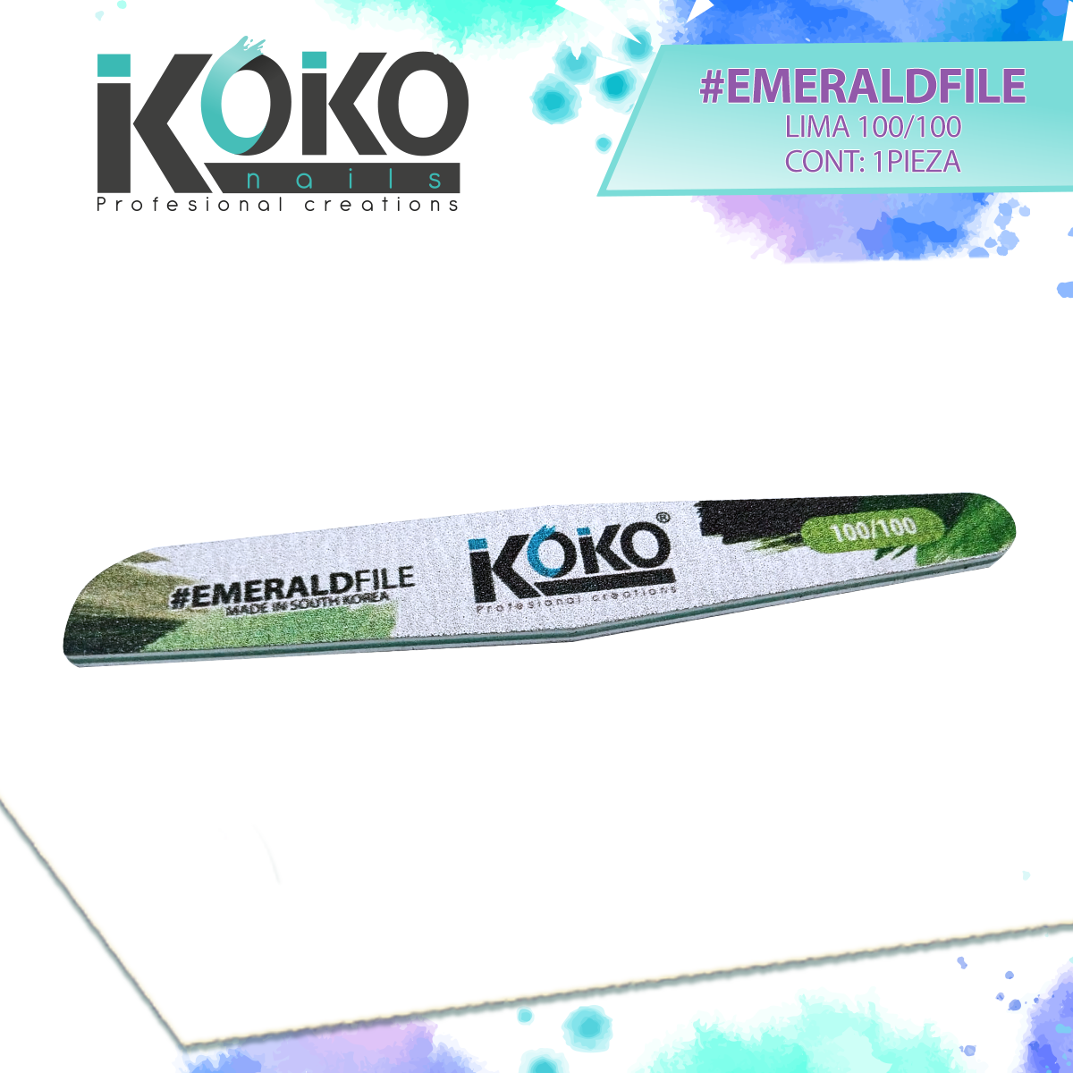 Lima 100/100 #EMERALDFILE - KOKO nails